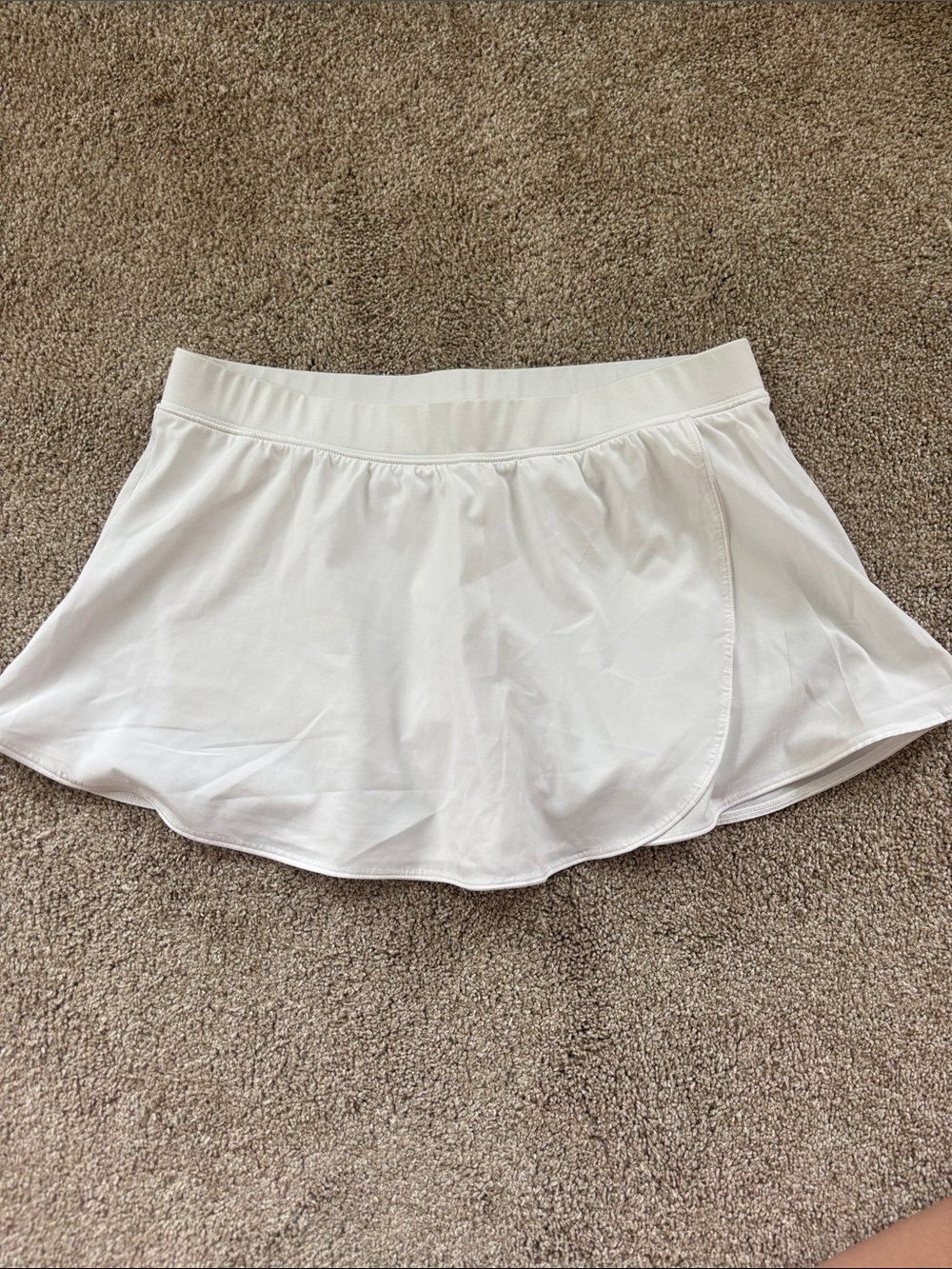 Gilly Hicks White Athletic Skort with Built-In Liner